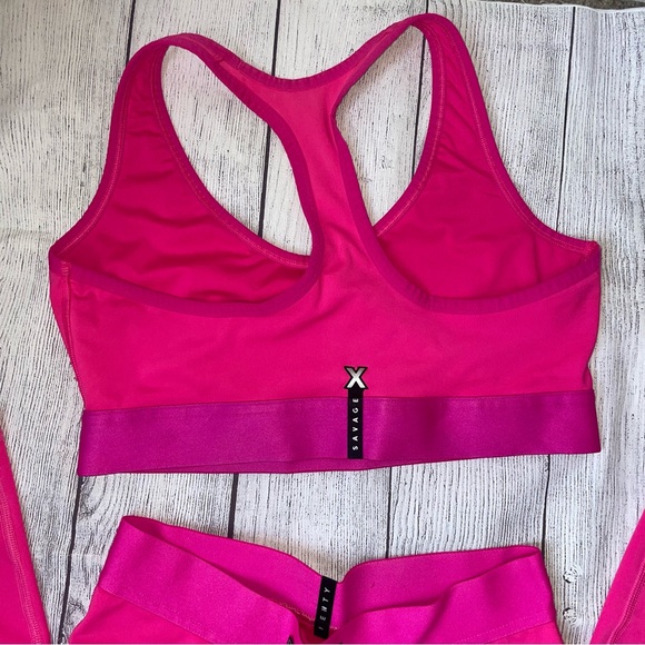 Savage X Fenty LINEUP LOW-IMPACT SPORTS BRA and leggings set - Picture 9 of 11